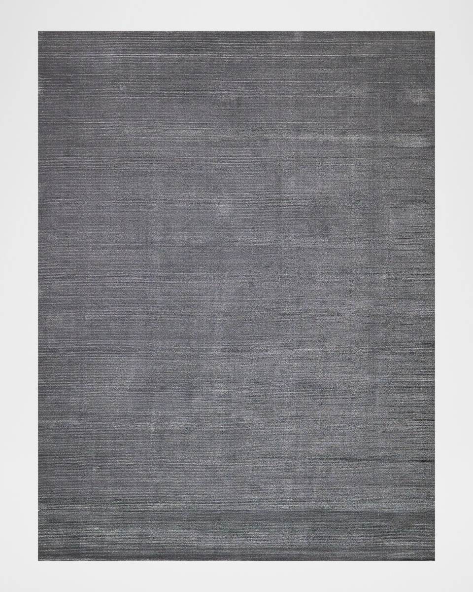 Pavia Hand-Loomed Gray Rug, 4' x 6'